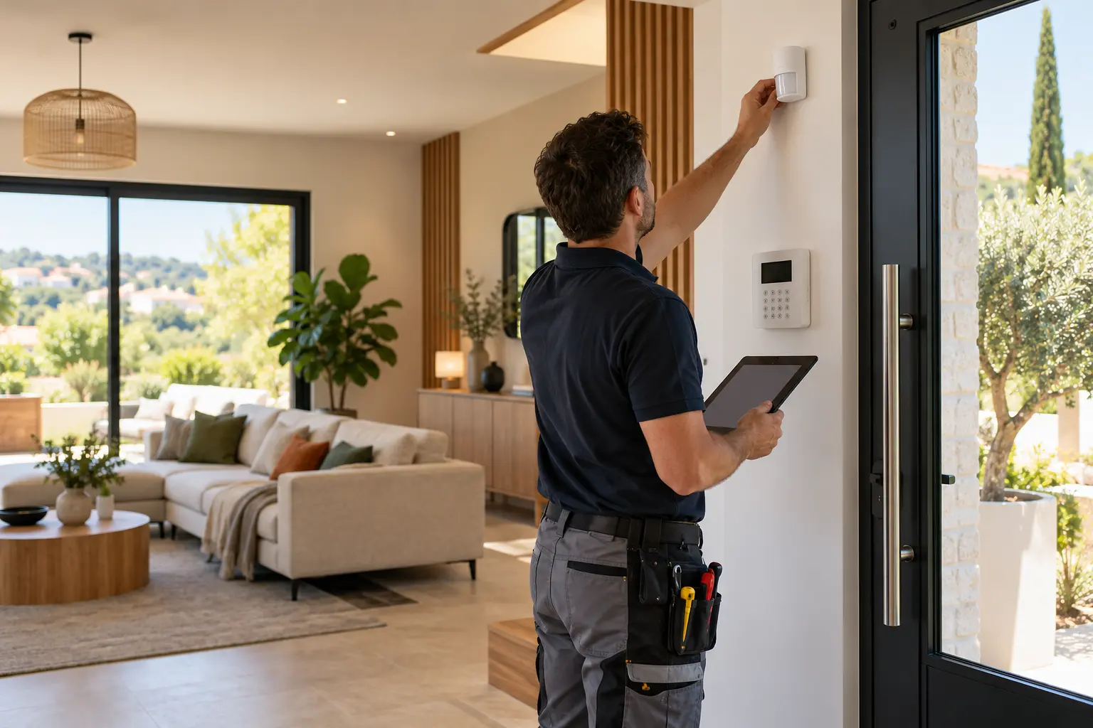Installation d’un équipement de sécurité connecté
